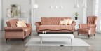 Sofa su foteliu ASPA. Sofa - 519 EUR, mieg. dalis 125x195 cm. Fotelis - 299 EUR